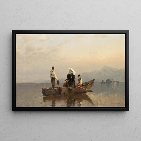 Ave Maria - Josef Wopfner — framed artwork on a wall