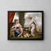 Samson and Delilah - Josef Worlicek — framed artwork on a wall