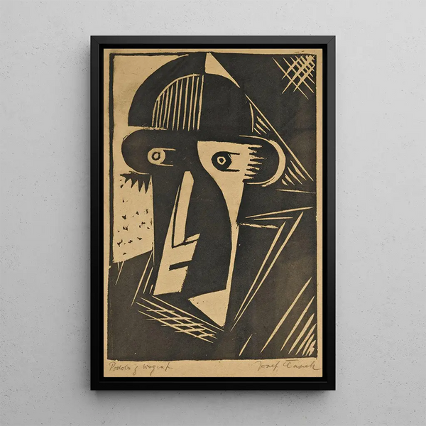 Face of Cinema - Josef Čapek — framed artwork on a wall