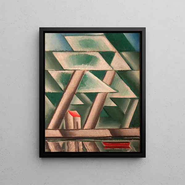In the Water - Josef Čapek — framed artwork on a wall