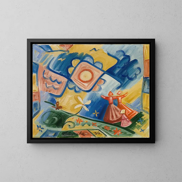 Chantez les deux - Josef Čapek — framed artwork on a wall