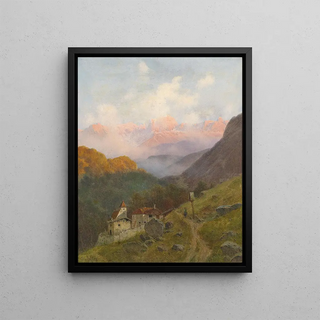 Josef von Schlgl - Blick auf den Rosengarten.webp