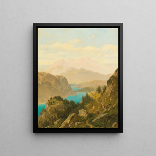 Josef von Schlgl - View of the Knigssee and the Untersberg.webp