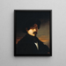 Self-portrait Painting - Josep Arrau i Barba — framed artwork on a wall