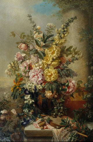 Large vase with flowers - Josep Mirabent — artwork view