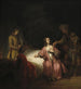 Joseph accused by Potiphar's wife - Follower of Rembrandt van Rijn — artwork view