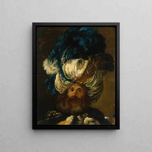 Ambassador of the Mogul - Joseph Marie Vien — framed artwork on a wall