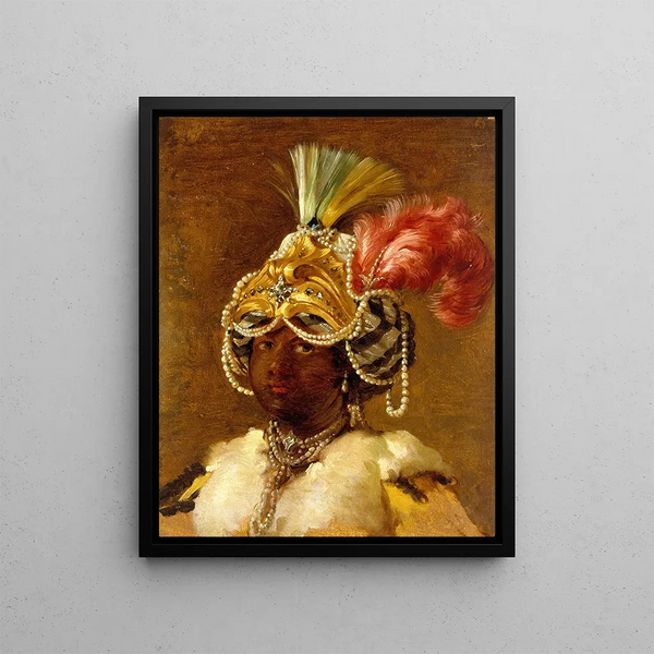 Sultane noire - Joseph Marie Vien — framed artwork on a wall
