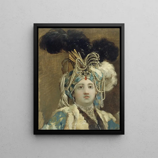 Sultane Queen - Joseph Marie Vien — framed artwork on a wall