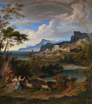 Joseph Anton Koch - Heroic Landscape with Rainbow.webp