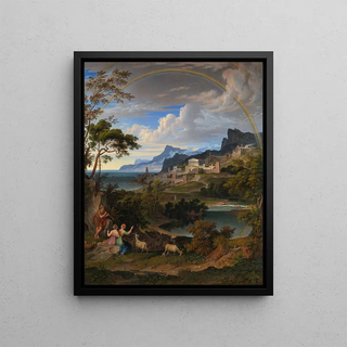 Joseph Anton Koch - Heroic Landscape with Rainbow.webp