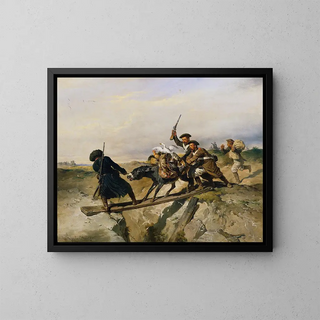 On support - Joseph Anton Strassgschwandtner — framed artwork on a wall