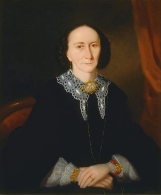 Joseph Backler - Portrait of a woman Elizabeth Collins.webp