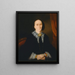 Portrait of a Woman Elizabeth Collins - Joseph Backler — framed artwork on a wall