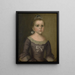 Portrait of Abigail Gowen - Joseph Badger — framed artwork on a wall