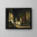 an interior with women polishing brass - Joseph Bail — framed artwork on a wall