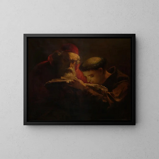Clergy Painting - Joseph Bellemans — framed artwork on a wall