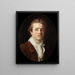 Portrait of Paul Guillaume Lemoine known as the Roman - Joseph Benoît Suvée — framed artwork on a wall
