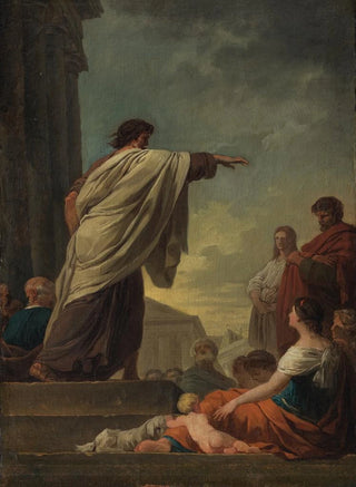 The Preaching of Saint Paul - Joseph Benoît Suvée — artwork view