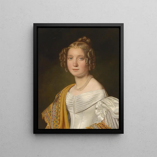 Joseph Bernhardt - Portrait of a young lady in a white dress.webp