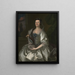 Hannah Wentworth Atkinson - Joseph Blackburn — framed artwork on a wall