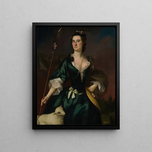 Marie Sylvestre - Joseph Blackburn — framed artwork on a wall