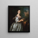 Mme Samuel Cutts - Joseph Blackburn — framed artwork on a wall