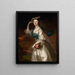 Portrait of Abigail Erving Scott - Joseph Blackburn — framed artwork on a wall