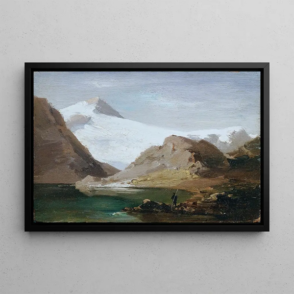 The glacier of Madatsch - Joseph Brunner — framed artwork on a wall