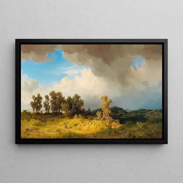 Tempête imminente - Joseph Brunner — framed artwork on a wall