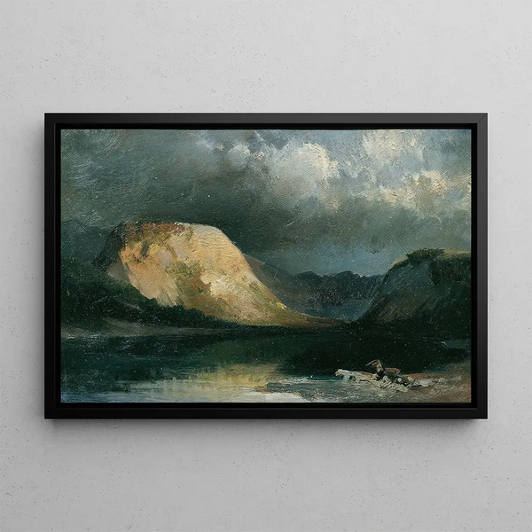 Lake Bohinj - Joseph Brunner — framed artwork on a wall