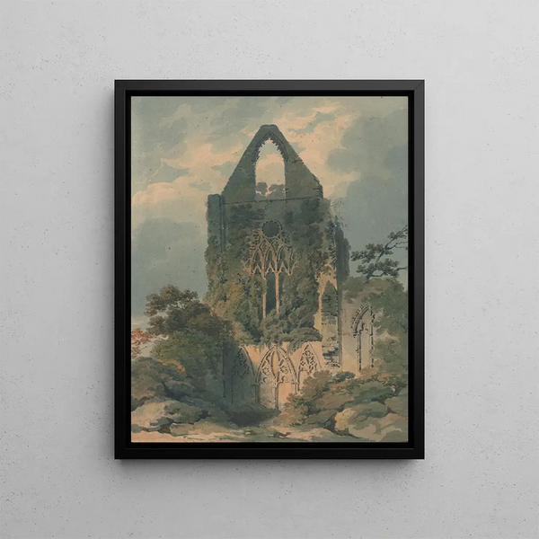 Abbey of Tintern - Joseph Clarendon Smith — framed artwork on a wall