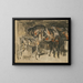 Mare and Foal - Joseph Crawhall — framed artwork on a wall