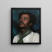Portrait of a man with a green tie - Joseph David Greenbaum — framed artwork on a wall
