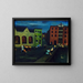 Docks un dimanche - Joseph De Martini — framed artwork on a wall