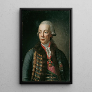 Karl Hieronymus Fürst Pálffy von Erdöd - Joseph Dorffmeister — framed artwork on a wall