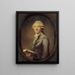 Portrait painting of Bernard-Germain de Lacépède 1756-1825 naturalist and politician - Joseph Ducreux — framed artwork on a wall