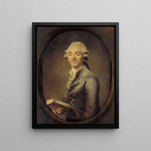 Portrait painting of Bernard-Germain de Lacépède 1756-1825 naturalist and politician - Joseph Ducreux — framed artwork on a wall
