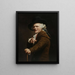 Autoportrait de l'artiste sous les traits d'un moqueur - Joseph Ducreux — framed artwork on a wall