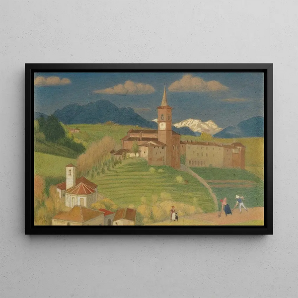 Castiglione Olona Lombardy - Joseph Edward Southall — framed artwork on a wall