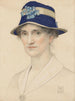 Portrait painting of Anna Elizabeth Southall née Baker - Joseph Edward Southall — artwork view