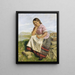 Happy Thoughts Painting - Joseph Edward Worrall — framed artwork on a wall