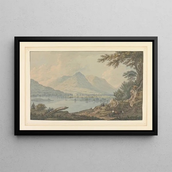 Grasmere - Joseph Farington — framed artwork on a wall