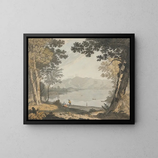 View of Skiddaw and Derwentwater - Joseph Farington — framed artwork on a wall