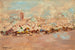 Fantasy painting in front of the ramparts - Joseph Félix Bouchor — artwork view