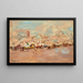 Fantasy painting in front of the ramparts - Joseph Félix Bouchor — framed artwork on a wall