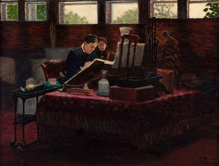 La Princesse Mathilde dans son atelier de Saint-Gratien - Joseph Félix Bouchor — artwork view