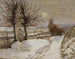 Landscape, sun and snow - Joseph Félix Bouchor — artwork view