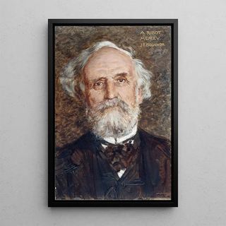 Portrait of Albert Ribot 1842-1923 politician - Joseph Félix Bouchor — framed artwork on a wall
