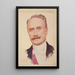 Portrait Painting of Paul Deschanel 1855-1922 President of the Republic - Joseph Félix Bouchor — framed artwork on a wall